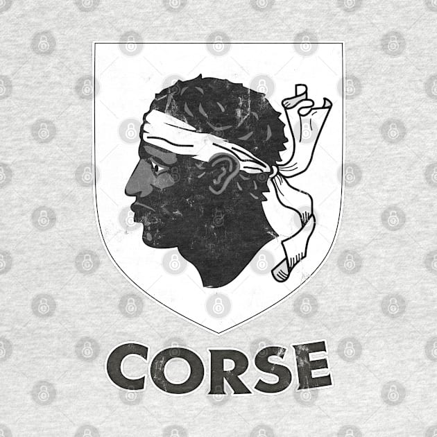 Corsica -- Vintage Style Crest Design by DankFutura